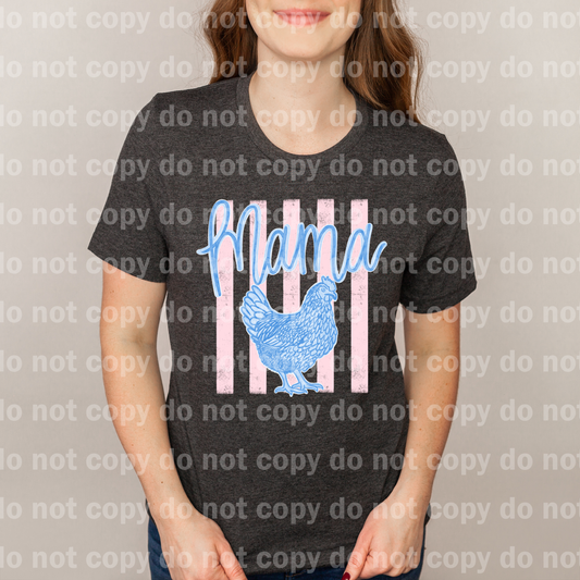 Mama Hen Pink Stripes