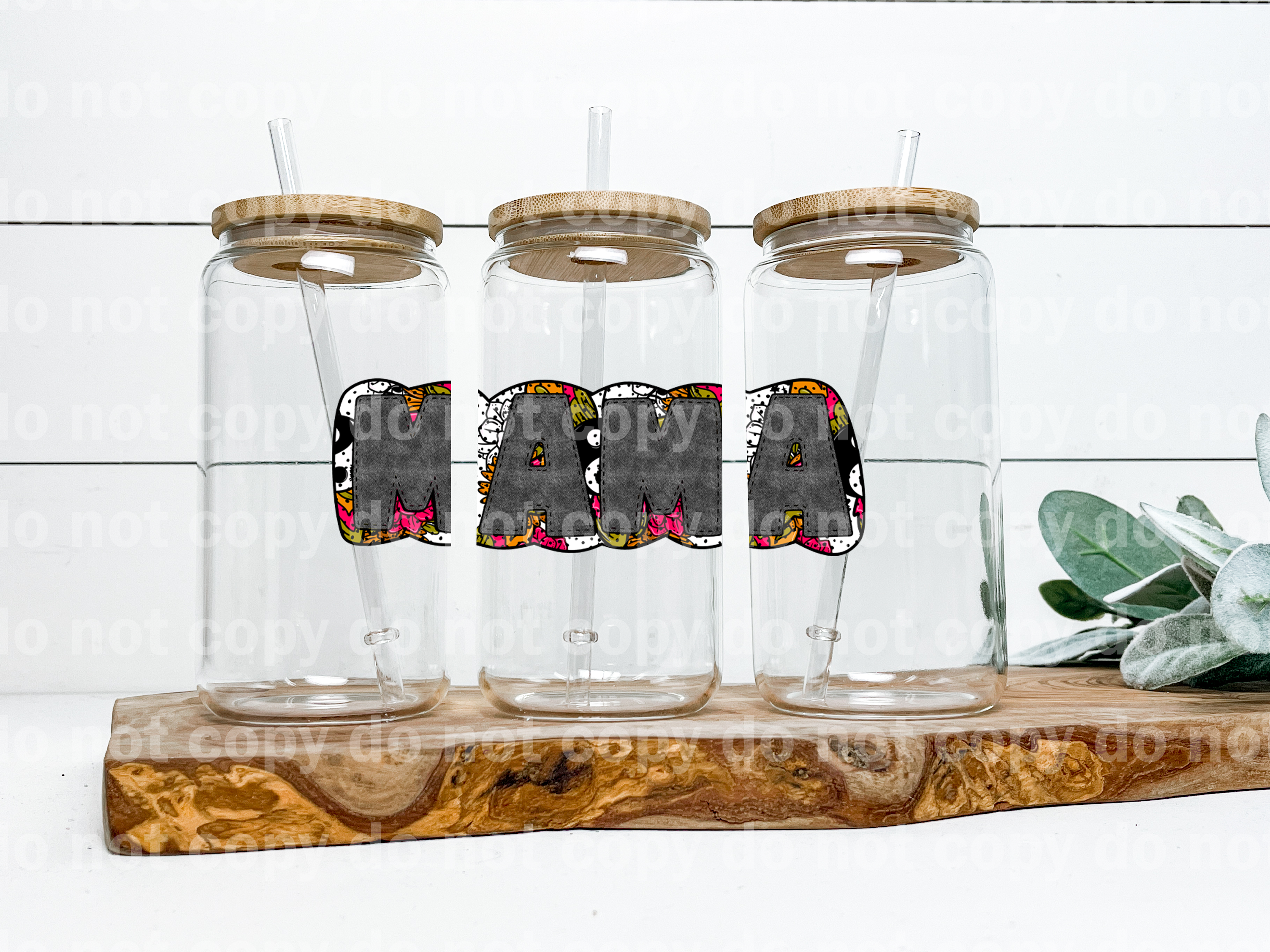 Mama Faux Embroidery