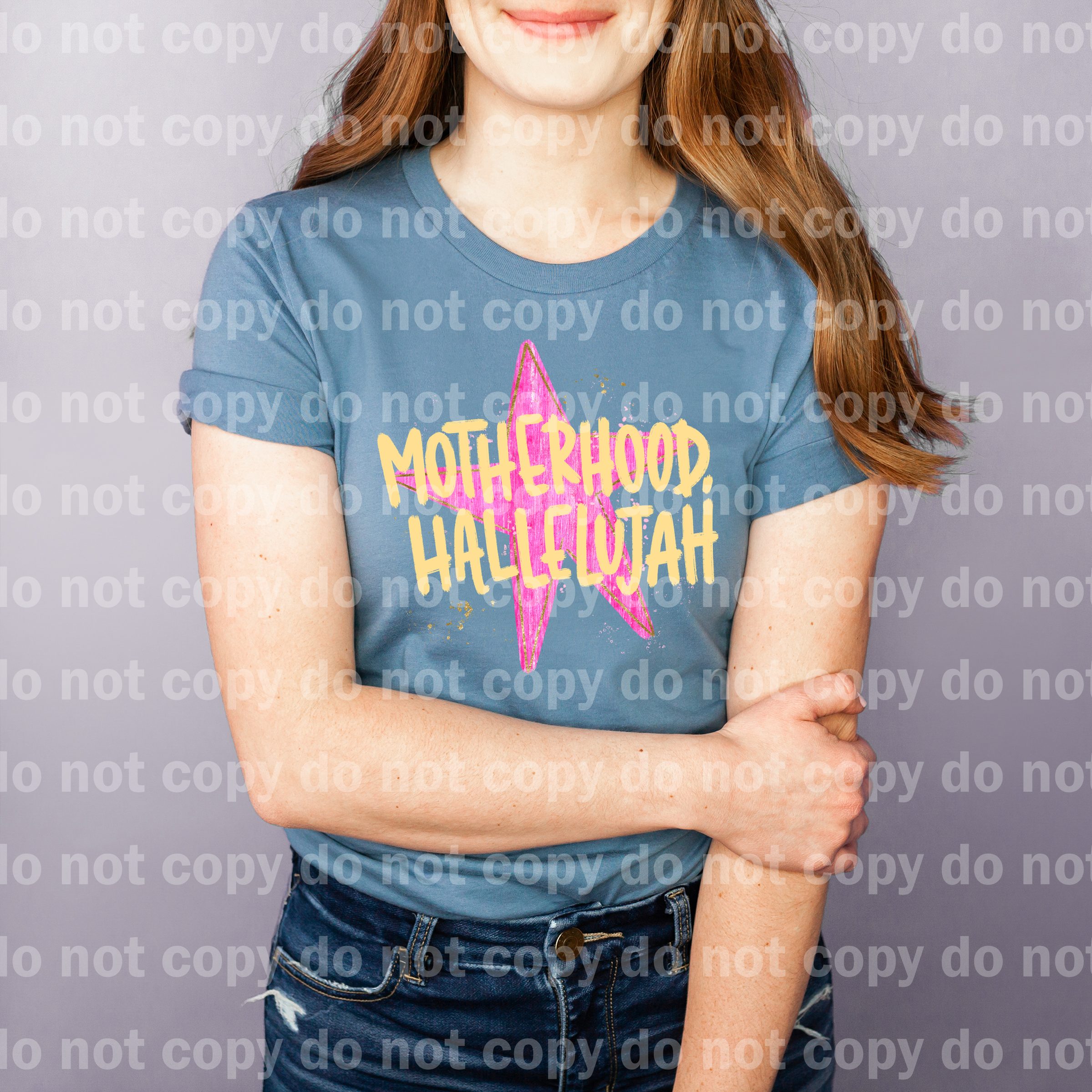 Motherhood Hallelujah Pink Star