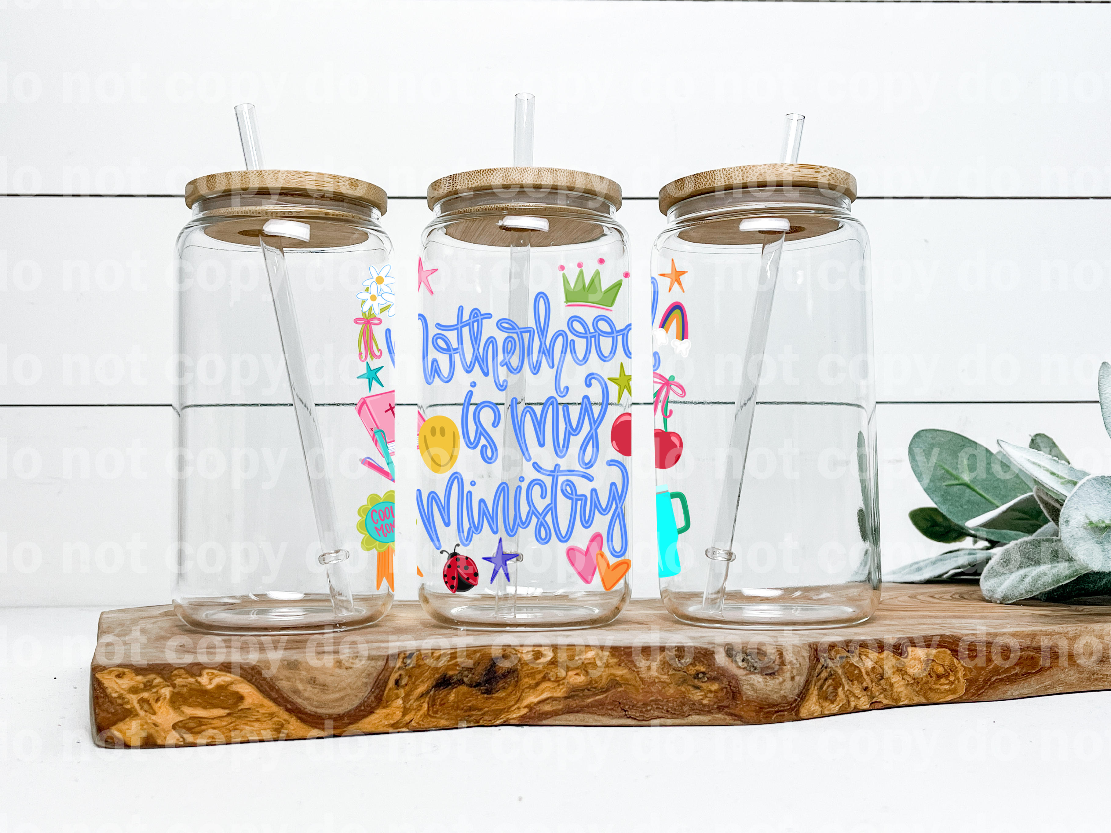 Motherhood Is My Ministry Blue Font