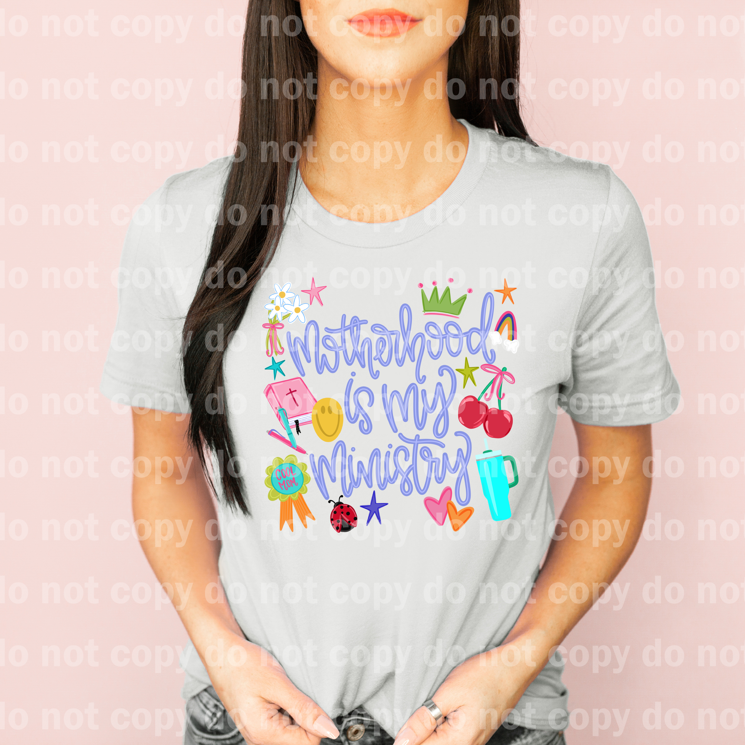 Motherhood Is My Ministry Purple Font