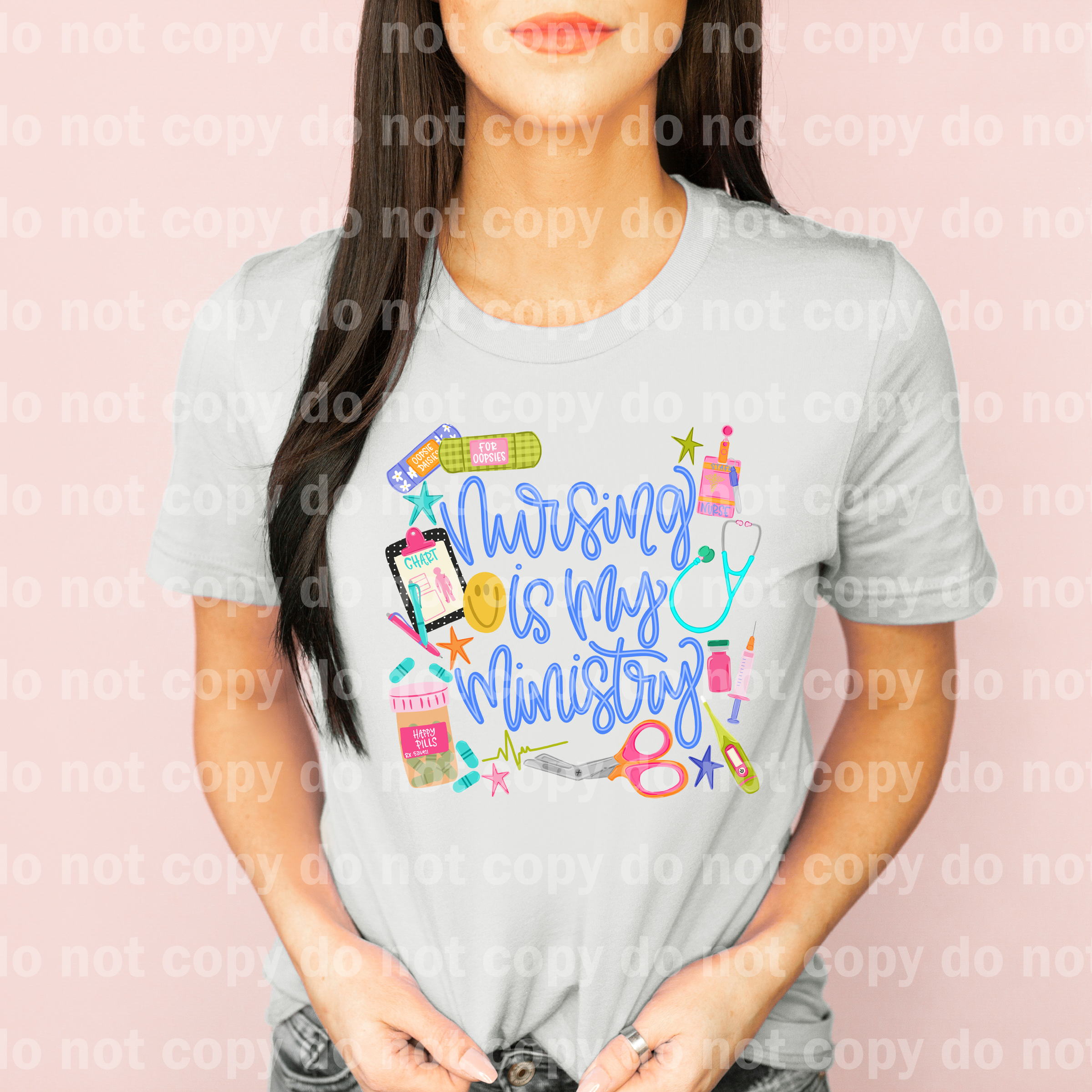 Nursing Is My Ministry Blue Font