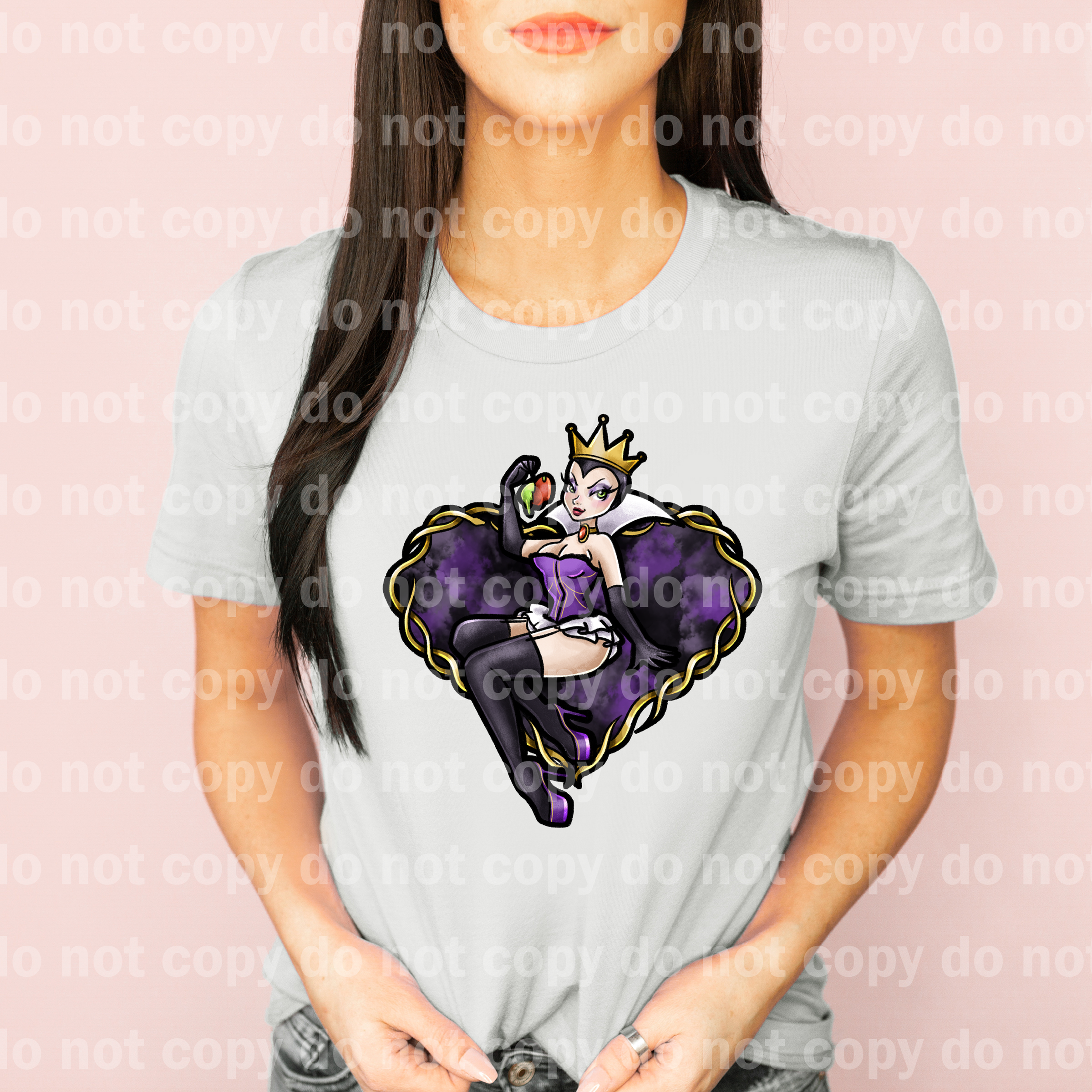 Poison Apple Queen with Heart Background