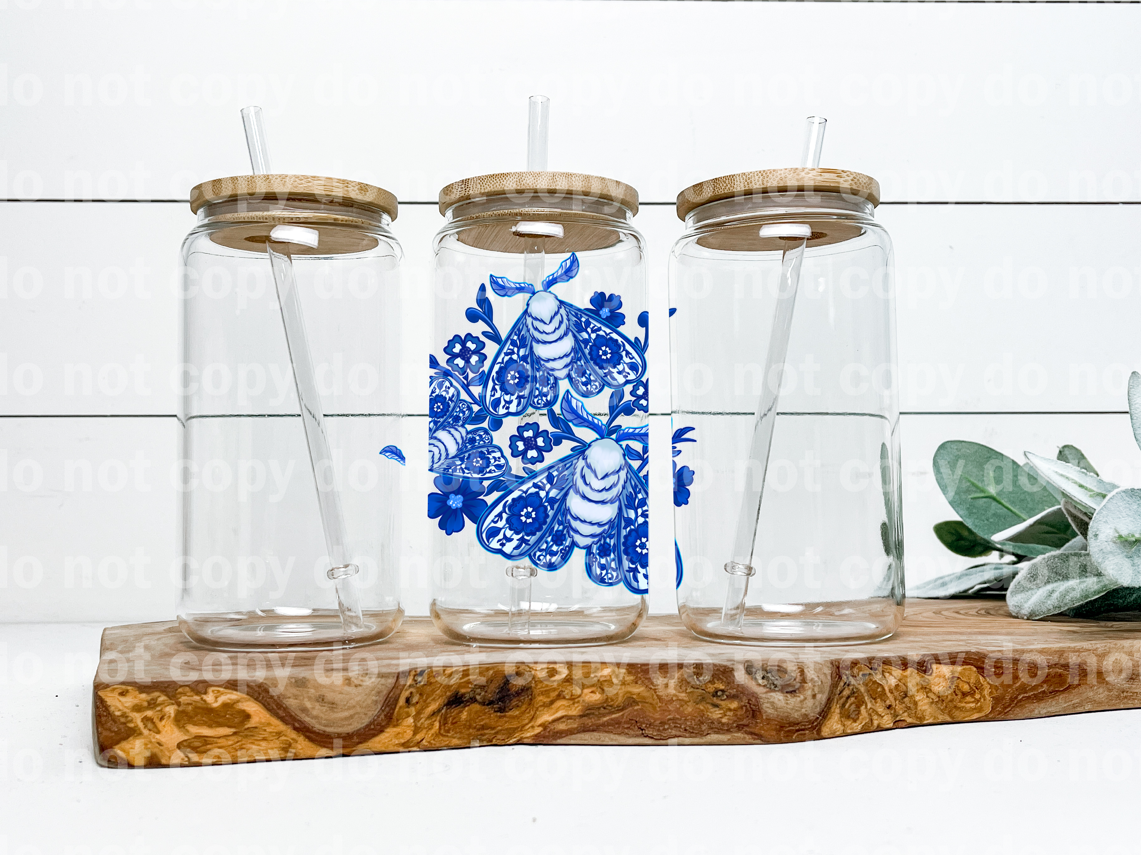 Blue Moth Porcelain