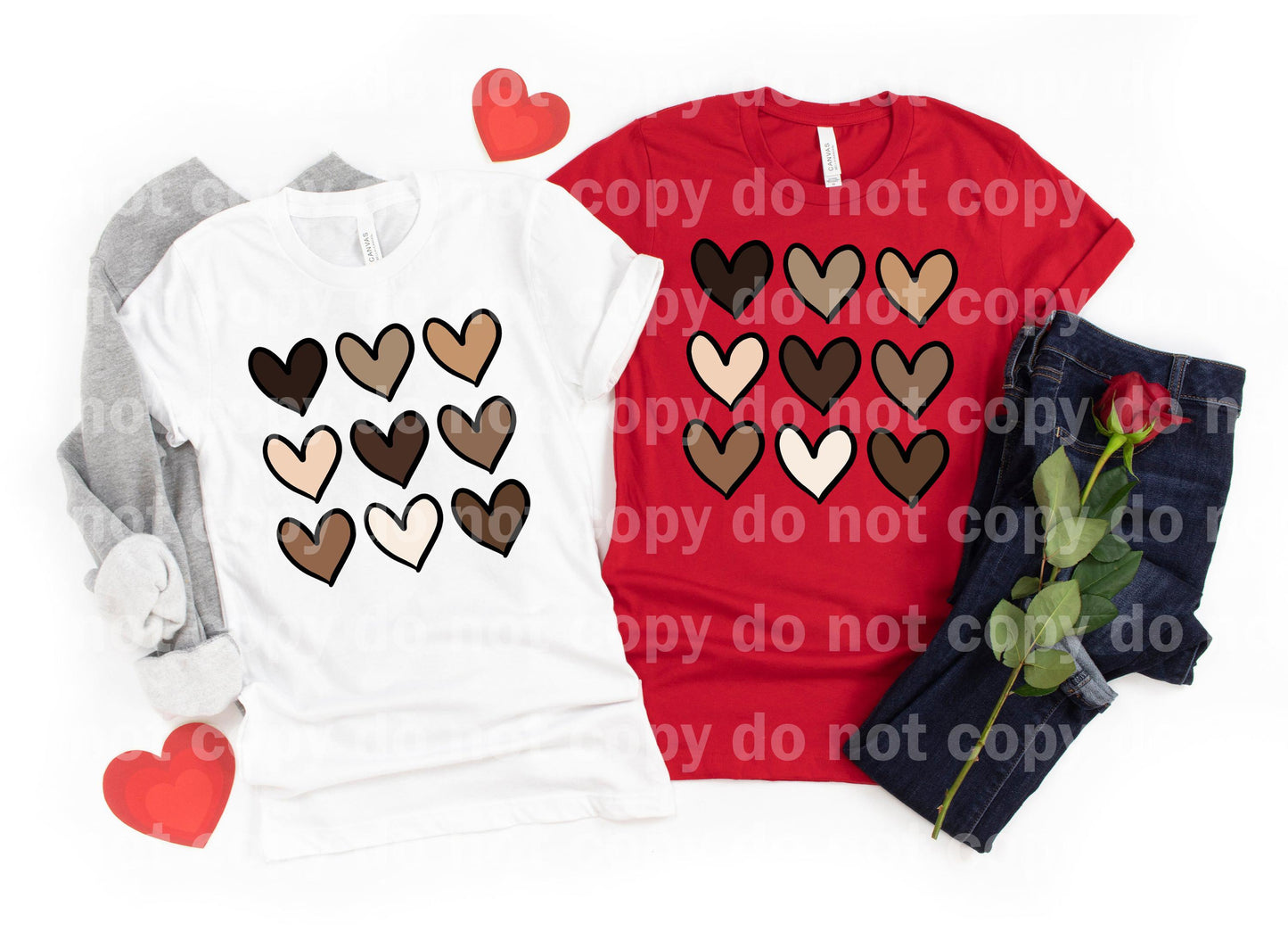 Skintone Hearts Grid