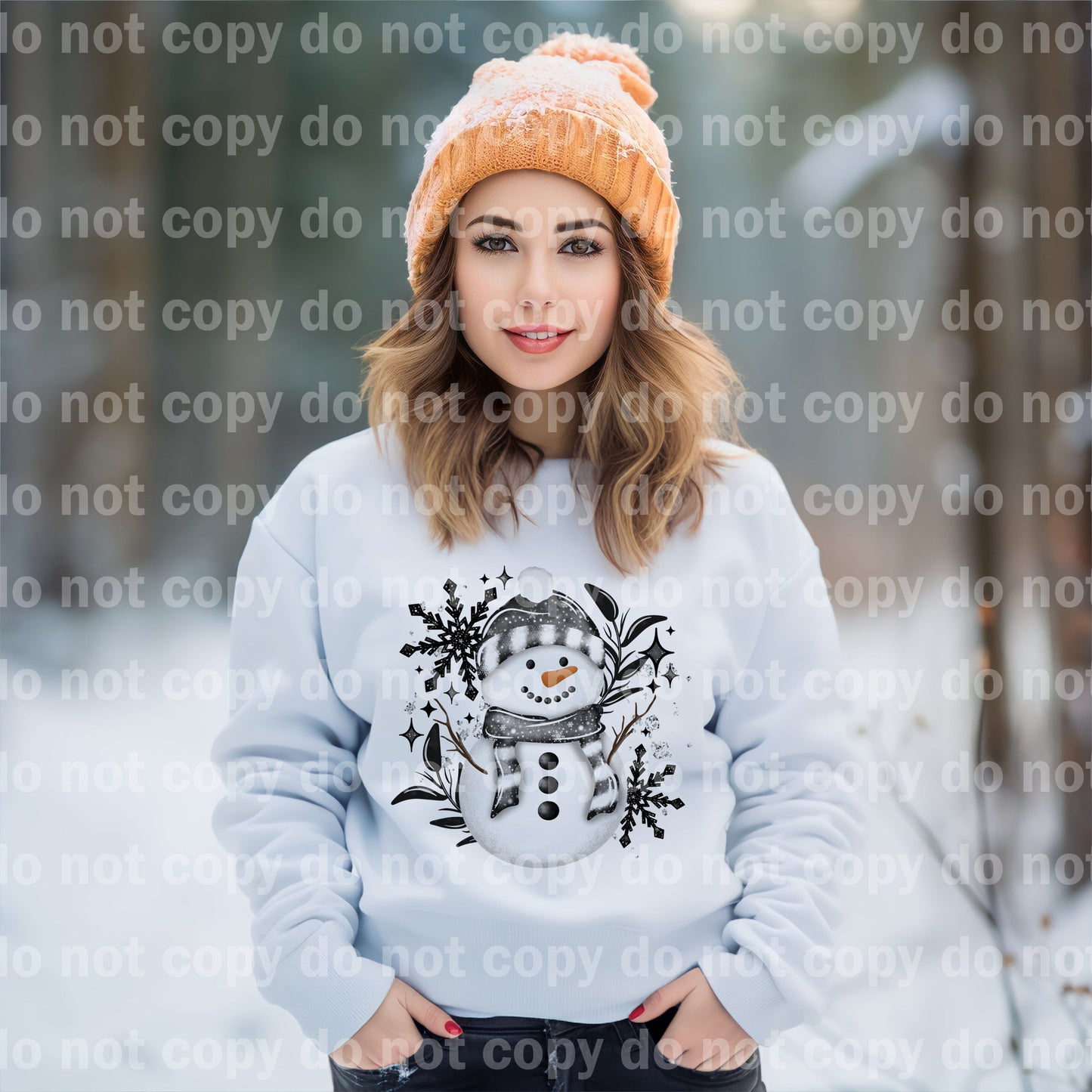 Snowman Beanie Scarf