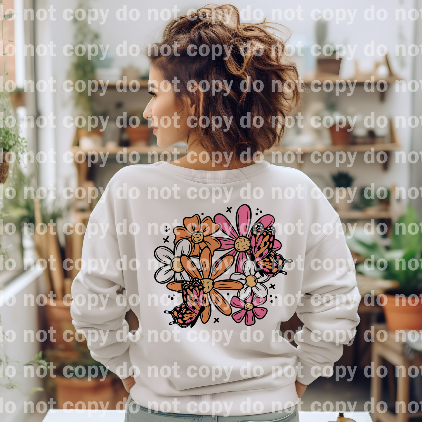 Spring Floral Butterfly