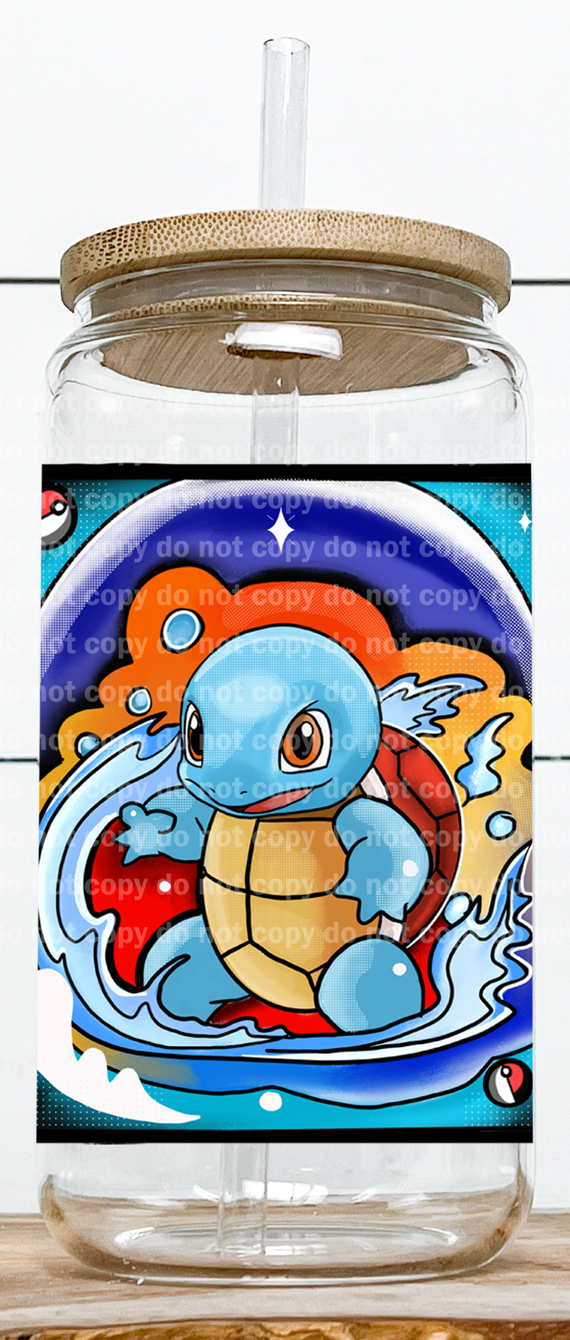 Turtle Pocket Monster with Line On Hand