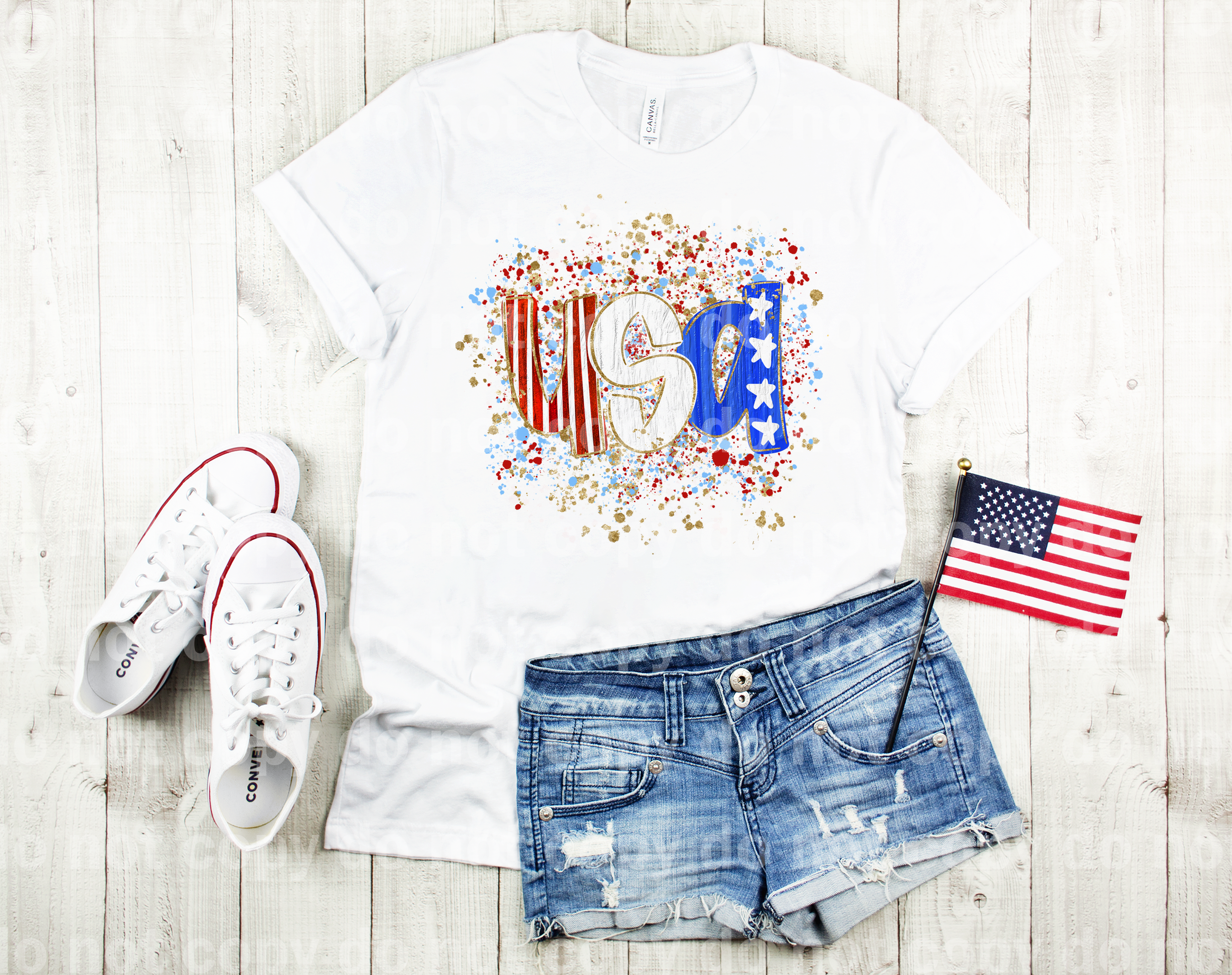 USA Dots Splashed