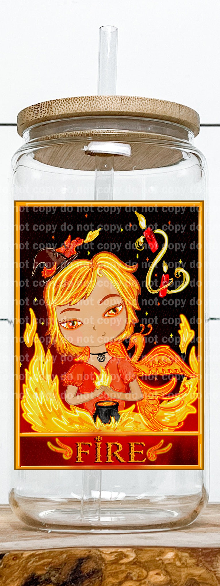 Fire Card Decal 3.3 x 4.5