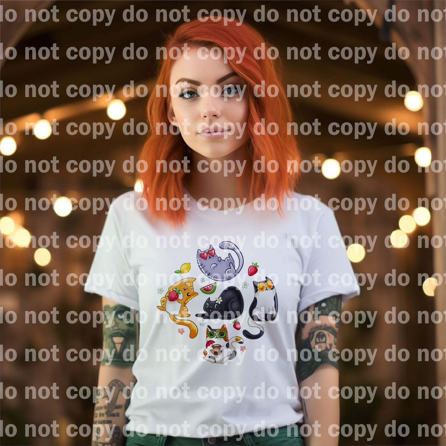 Cats and Floral Collage