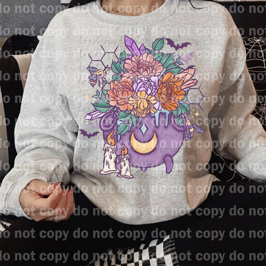 Floral Beehive Purple Cauldron