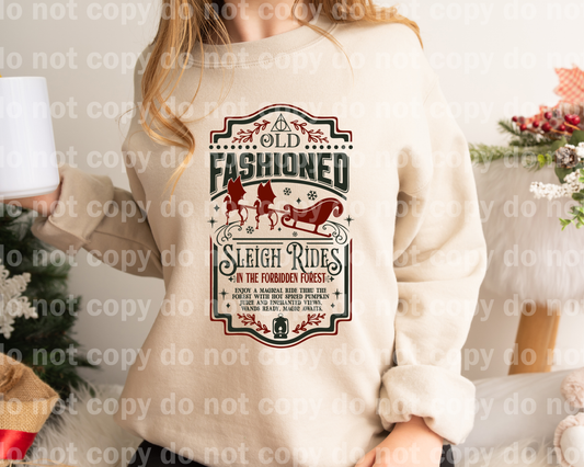 Old Fashioned Sleigh Rides In The Forbidden Forest Full Color / One Color