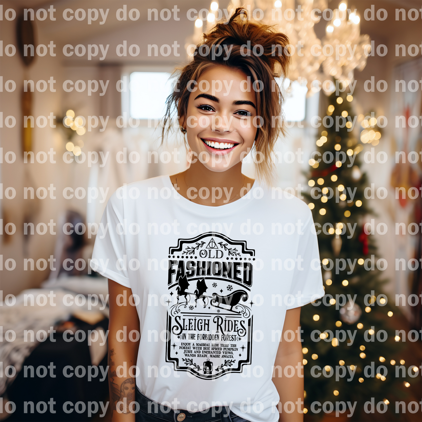 Old Fashioned Sleigh Rides In The Forbidden Forest Full Color / One Color