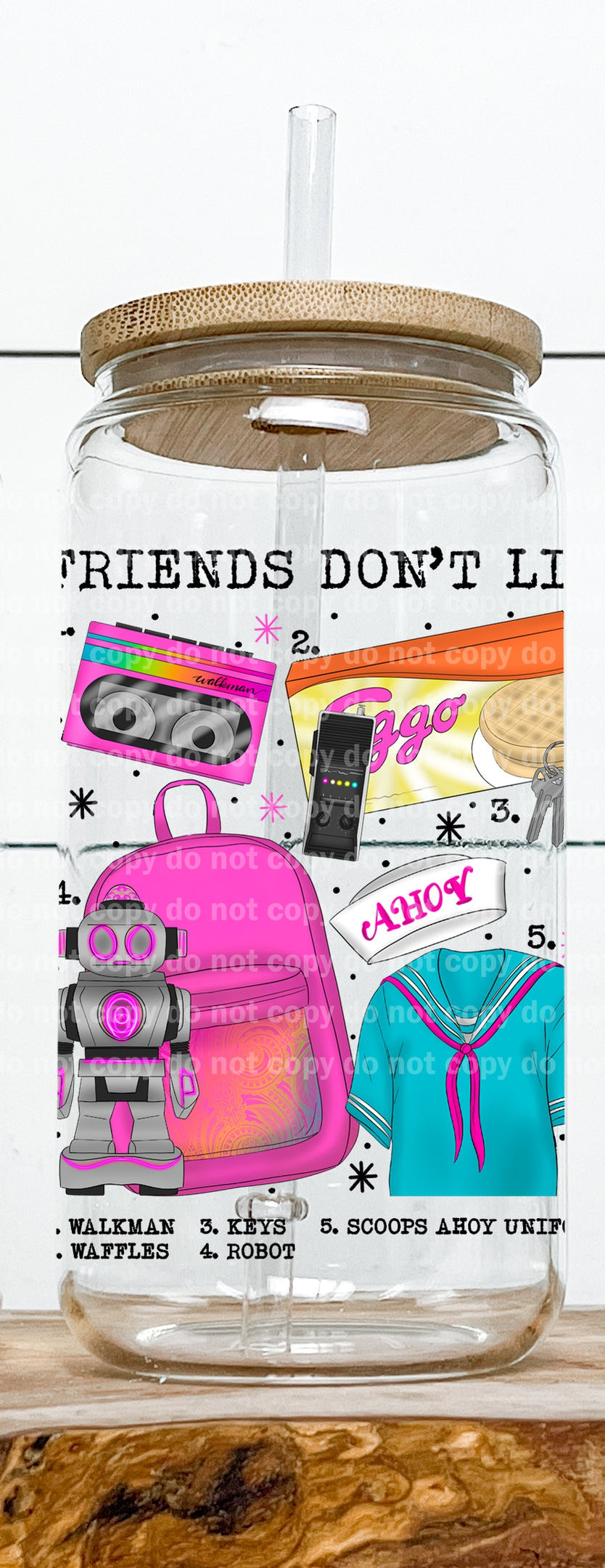 Friends Don't Lie Chart Decal 2.7 x 3.5