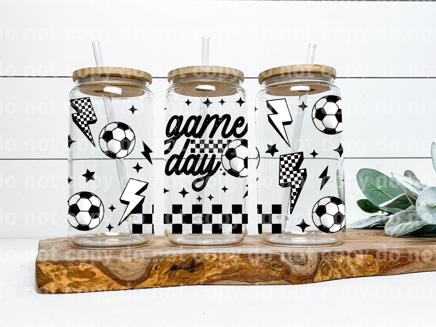 Envoltura de taza de fútbol Game Day de 16 oz