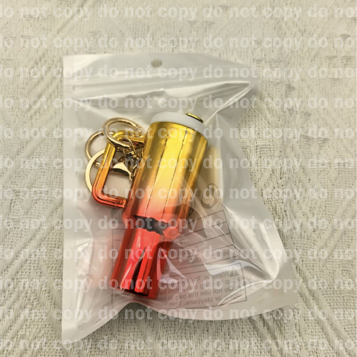 Mini tumbler chapstick holder keychain