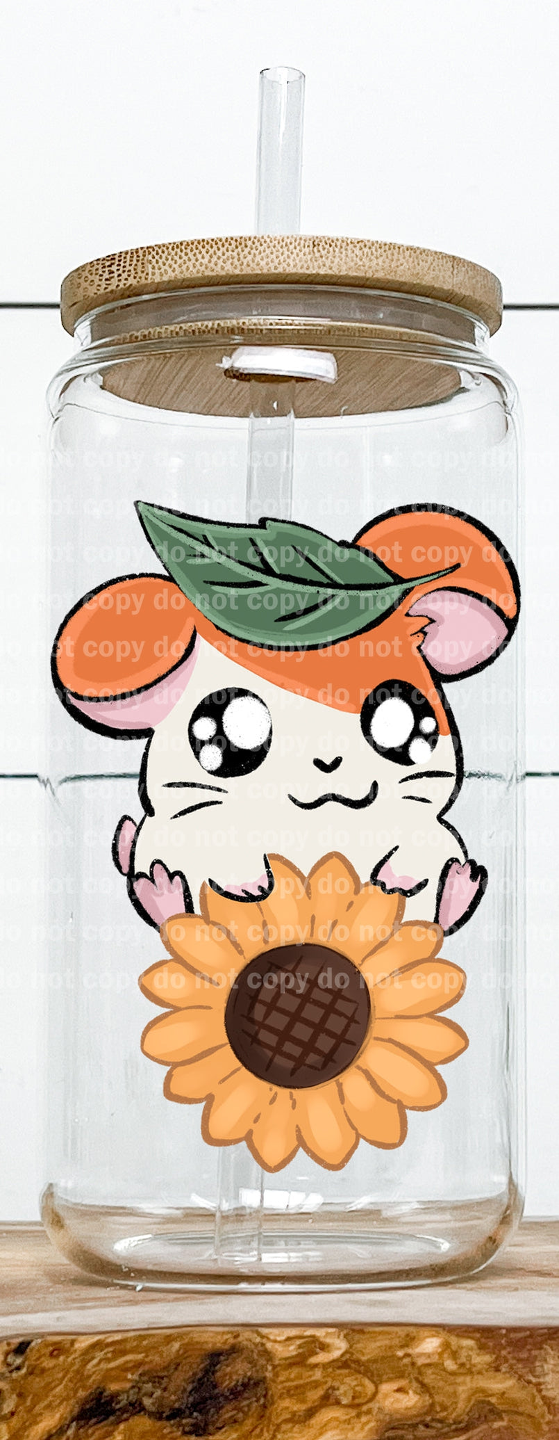 Happy Hamster Orange Decal 2.4 x 3.5