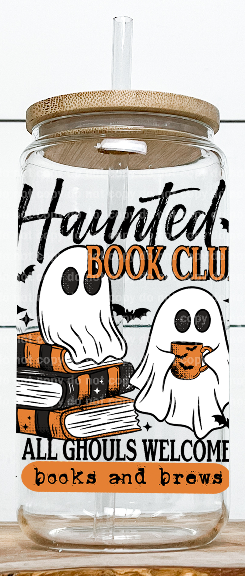 Haunted Book Club All Ghouls Welcome Book and Brew Black/White