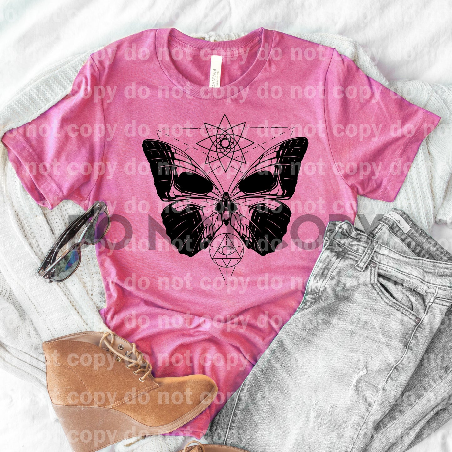 Butterfly Skull Face Dream Print or Sublimation Print