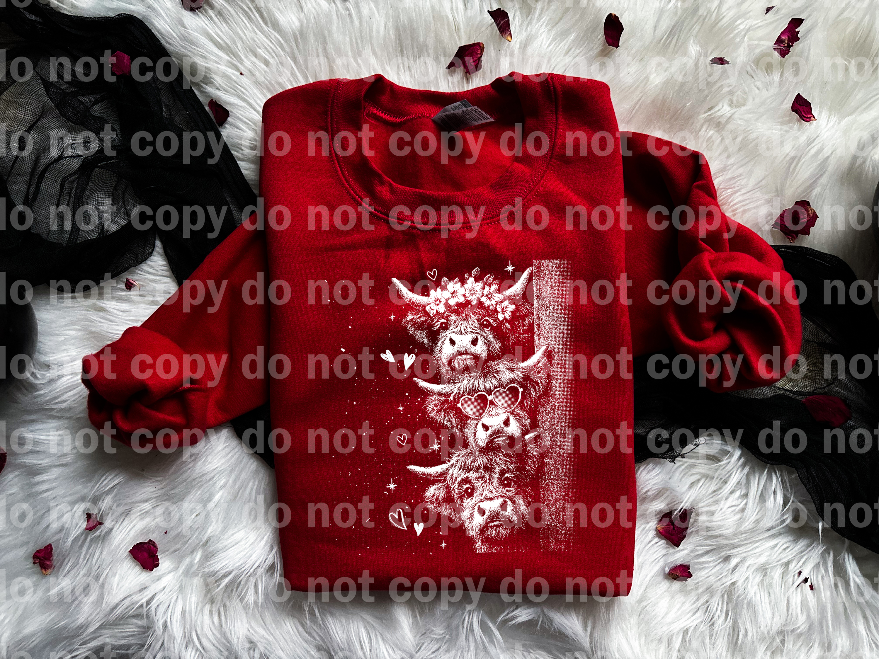 Valentines Stacked Heifer Head