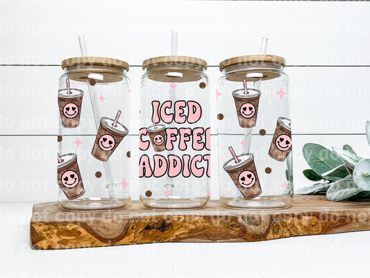 Iced Coffee Addict 16oz Cup Wrap