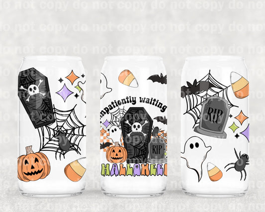 Impatiently Waiting Halloween 16oz Cup Wrap