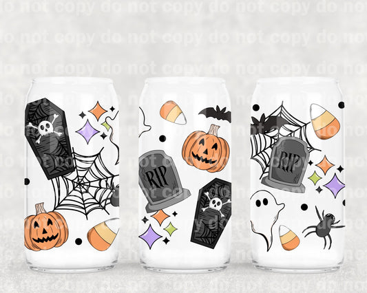 Impatiently Waiting Halloween No Words 16oz Cup Wrap