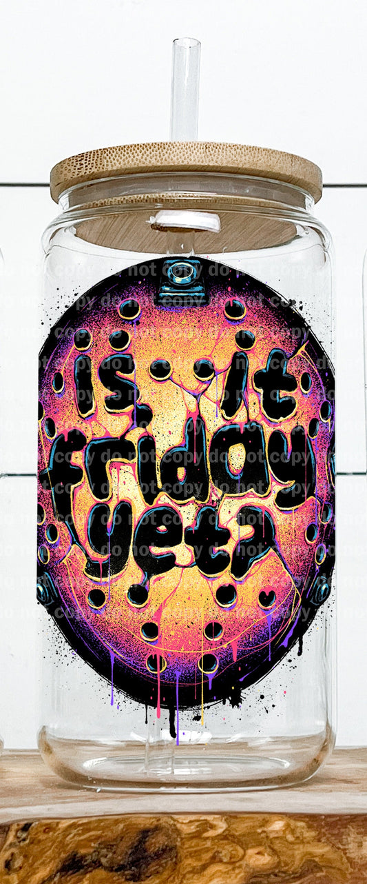 Is It Friday Yet Jason Decal 3.3 x 4.5