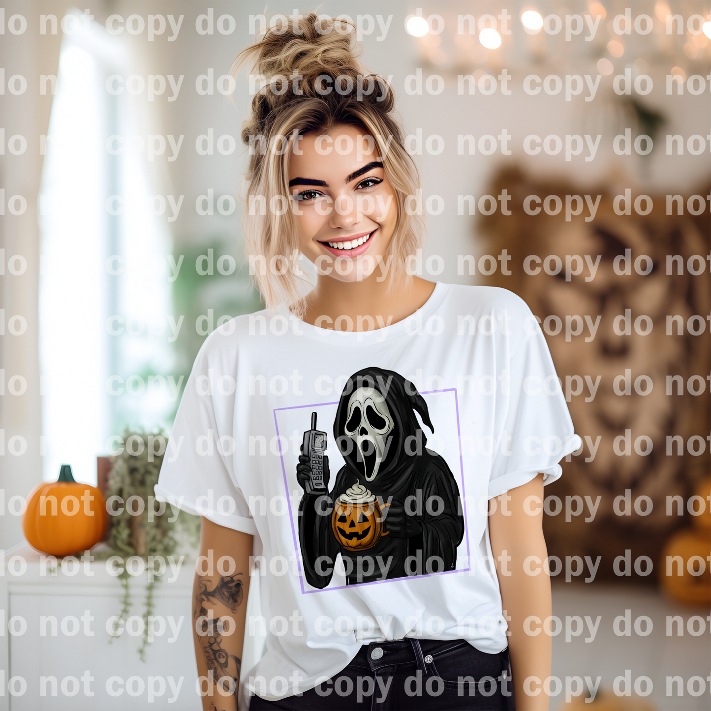 Jack O Latte Ghost Face No Words