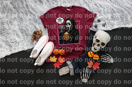 What's Your Favorite Coffee Jack O Latte Ghost Face