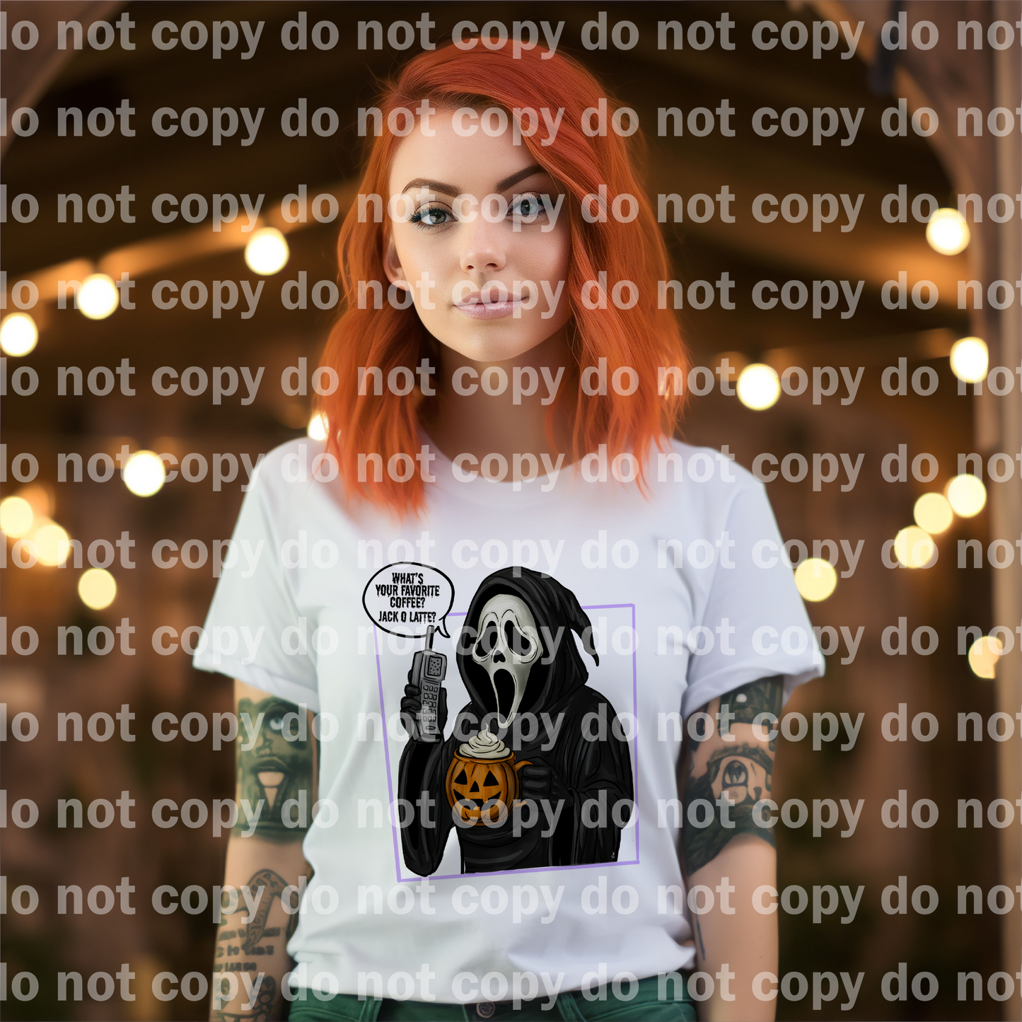 What's Your Favorite Coffee Jack O Latte Ghost Face