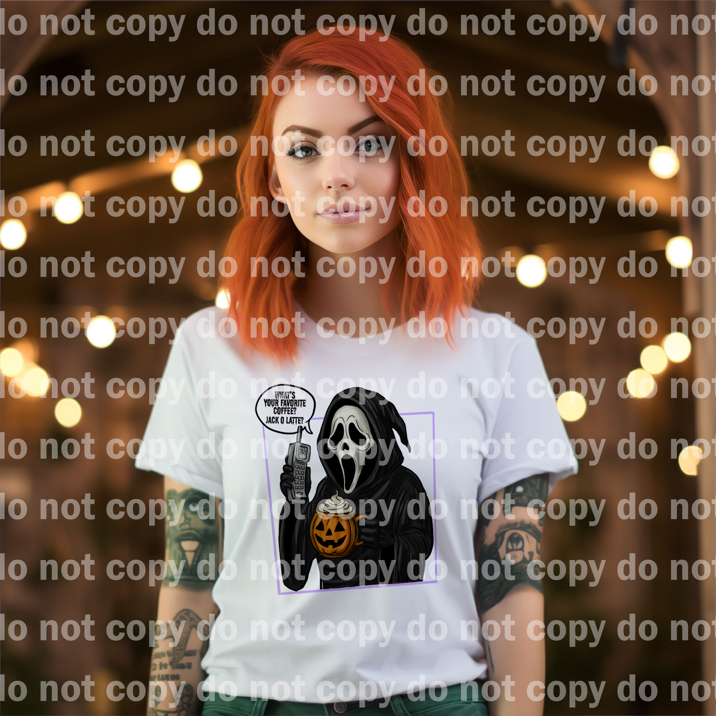 What's You're Favorite Coffee Jack O Latte Ghost Face