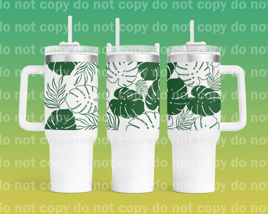 Leaves Green 40oz Cup Wrap