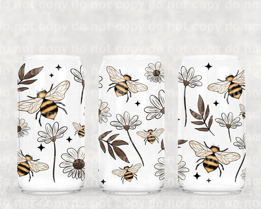 Bees and Daisies 16oz Cup Wrap