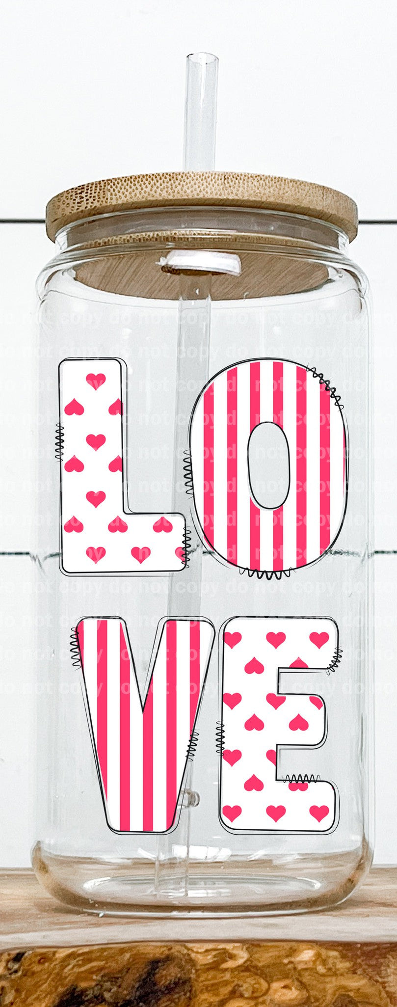 Love Hearts Grid Dream Print or Sublimation Print