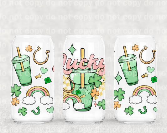 Lucky Coffee St Patrick 16oz Cup Wrap