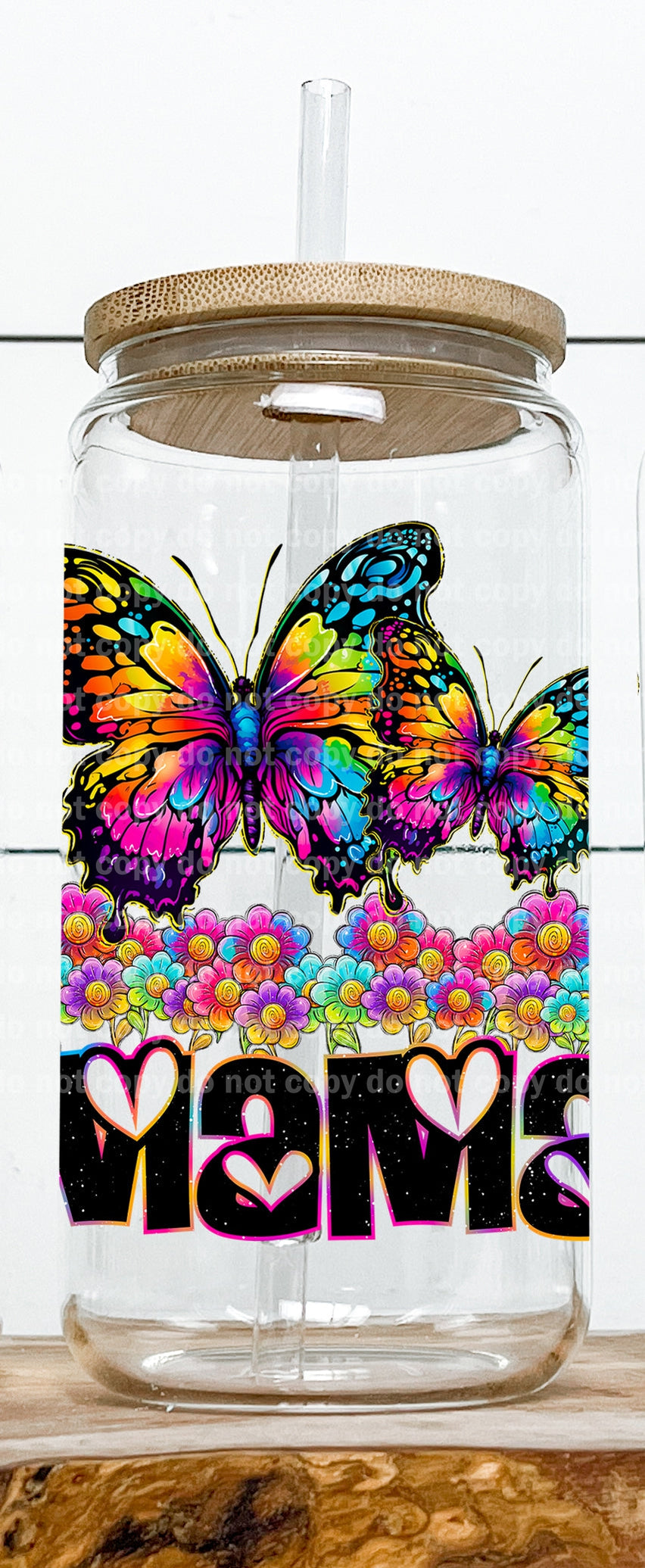 Mama Butterflies Colorful Decal 3.3 x 3.8