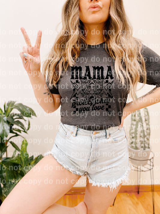 Mama Protect What You Love Black/White