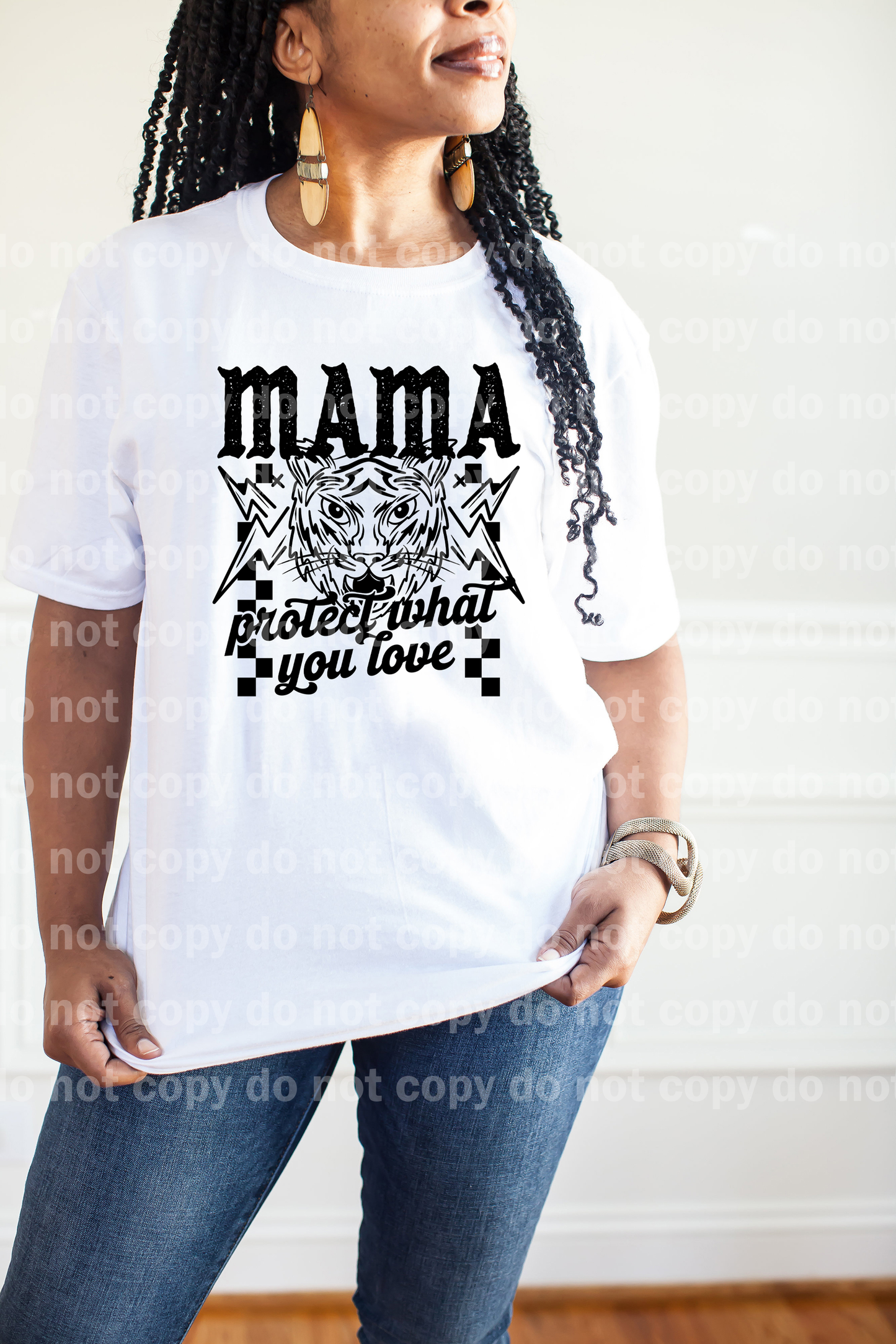 Mama Protect What You Love Black/White