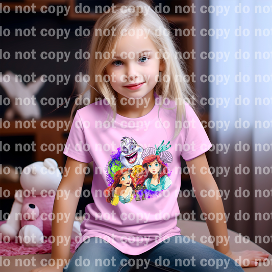 Mermaid and Villain Collage