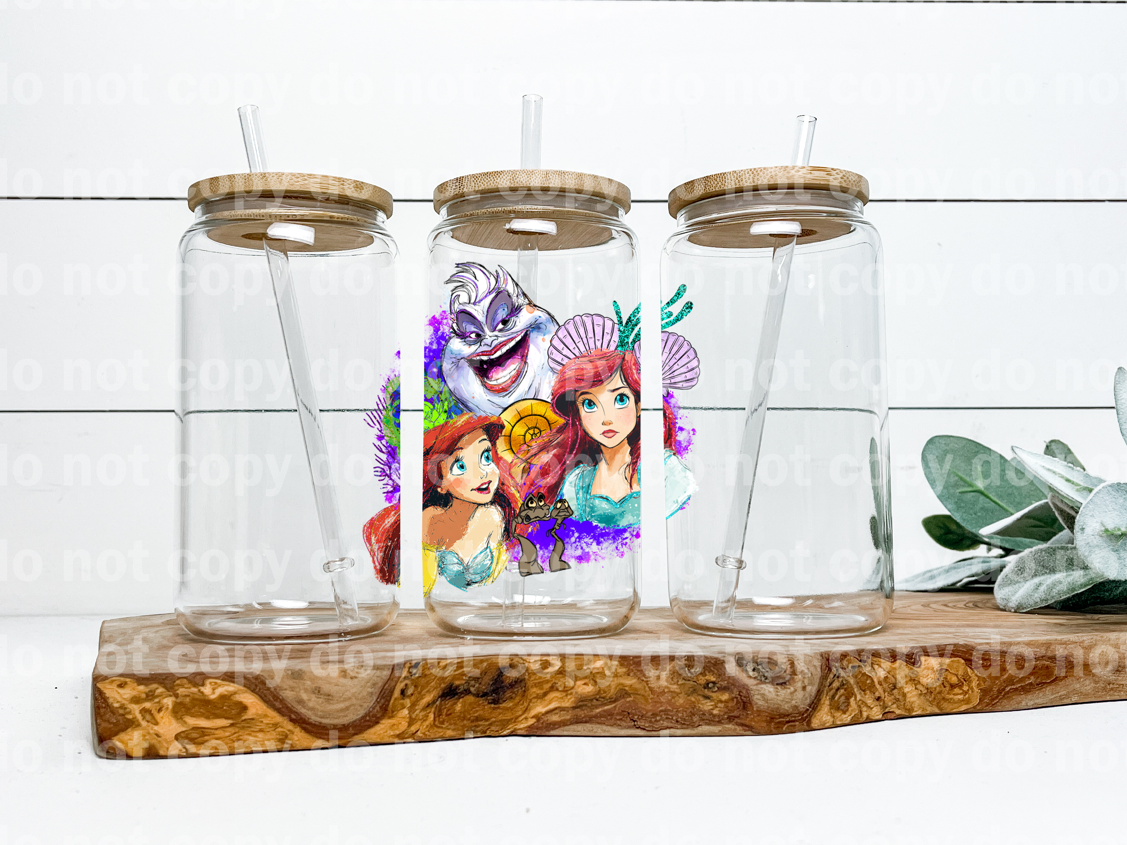 Mermaid and Villain Collage