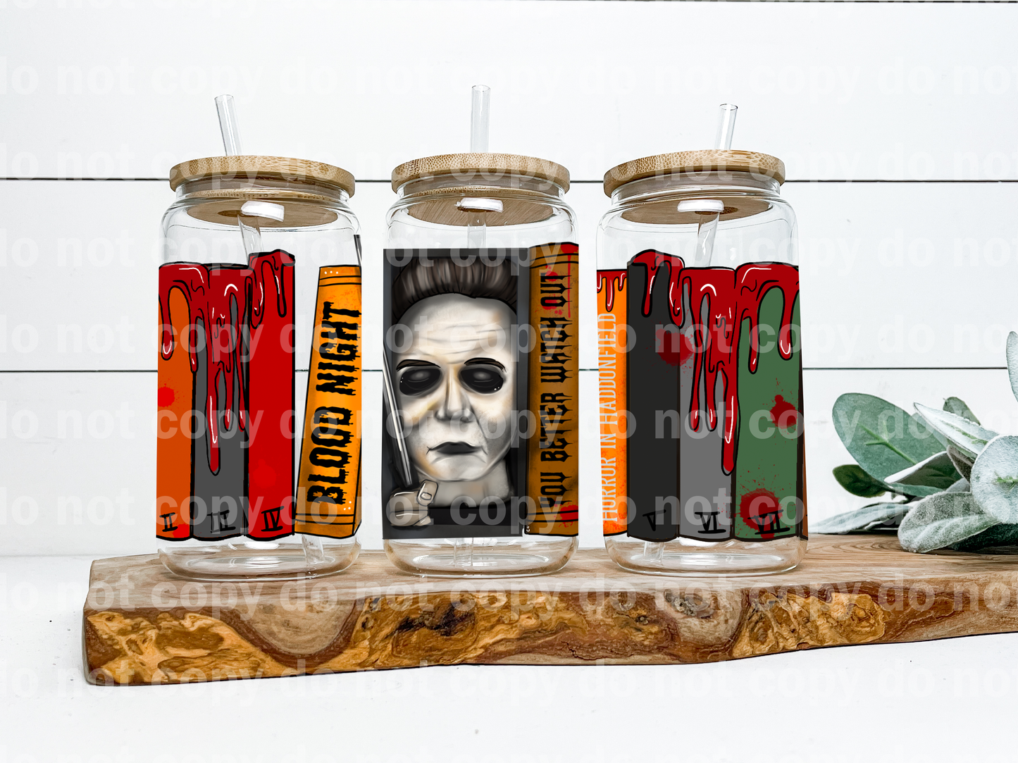 Michael Blood Night Books 16oz Cup Wrap