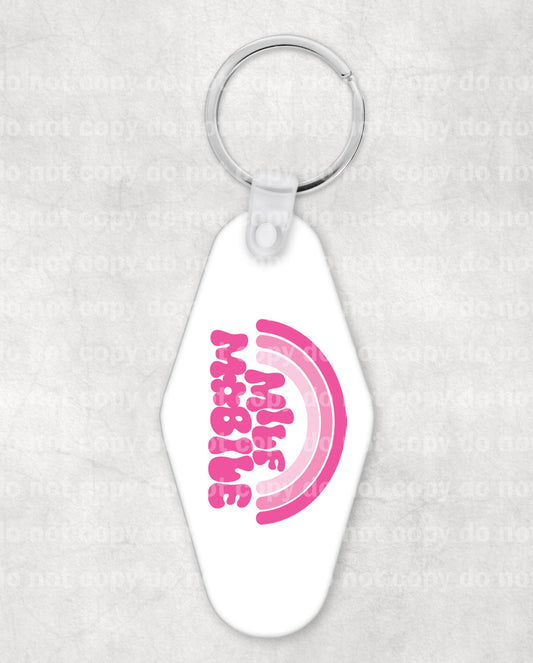 Milf Mobile Keychain UV DTF Eco solvent or sublimation transfer 1 x 1.6