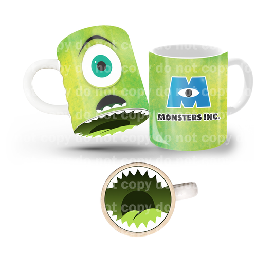 Monster Tilt & Sip Mug Wrap + Bottom Design Set