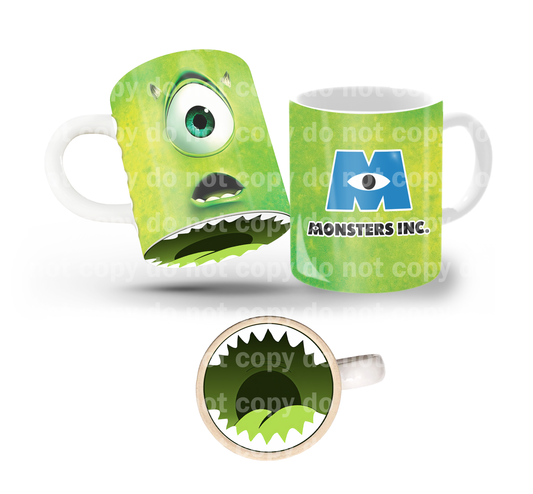 Monster Tail Tilt & Sip Mug Wrap + Bottom Design Set
