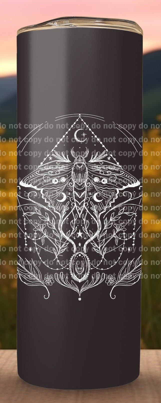 Moth Moon Decal 3.3 x 4