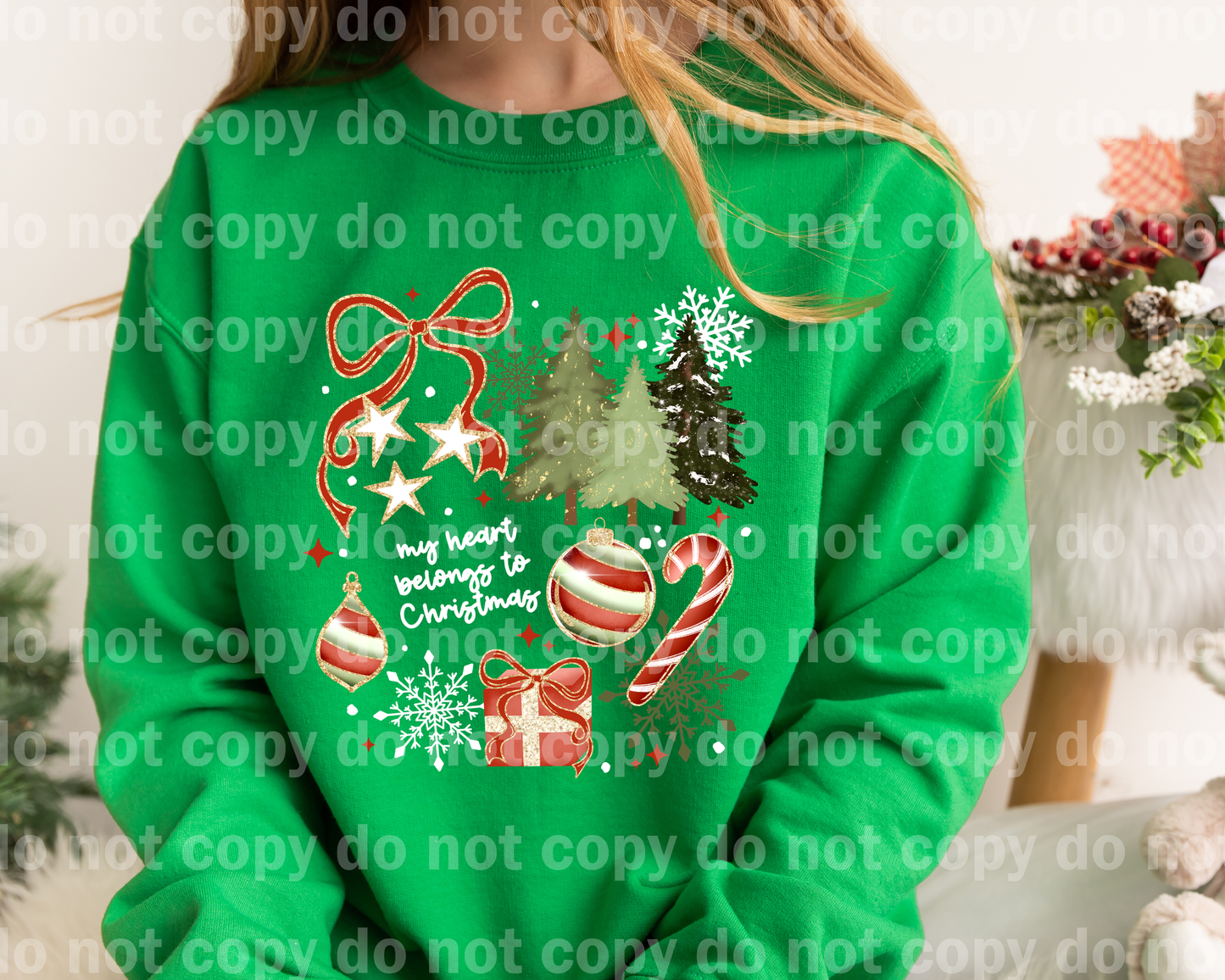 My Heart Belongs To Christmas White Font