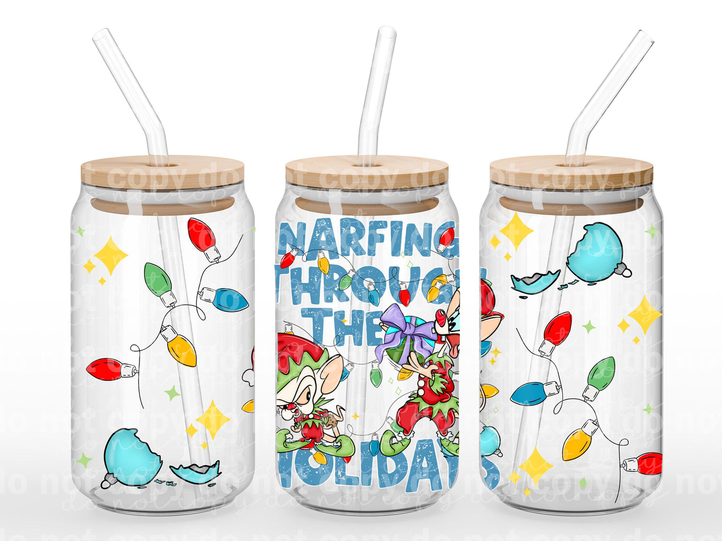 Narfing Through The Holidays 16oz Cup Wrap