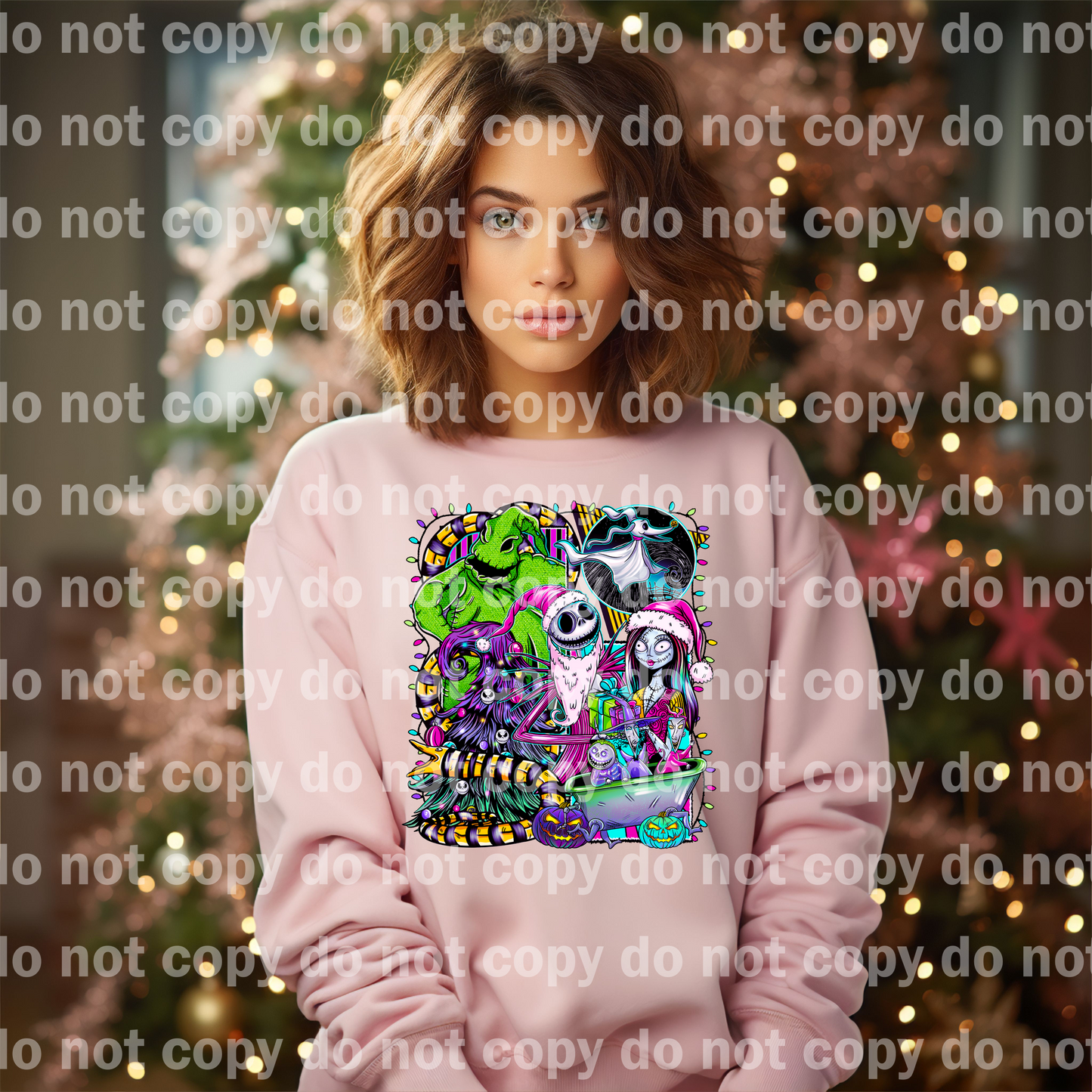 NBC Characters Christmas Light Border